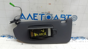 Козырек левый Volvo XC60 18-26 черный, без крючка, с подсветкой, под чистку, царапины
