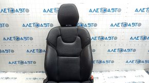 Сидіння пасажирське Volvo XC60 18-26 з airbag, електричне, підігрів, шкіра чорна, з блоком управління, під чищення, прим'ято, тички, потертості