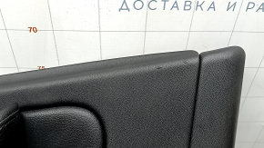 Обшивка двери карточка передняя левая Volvo XC60 18-22 кожа черная, подлокотник и вставка черная кожа, с накладкой динамика, тычка, вмятина