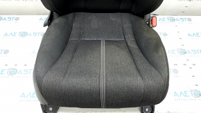 Сиденье пассажирское Honda Accord 23-26 без airbag, механическое, черная ткань с белой строчкой, без подголовника, под химчистку