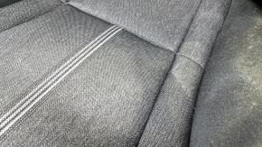Сиденье пассажирское Honda Accord 23-26 без airbag, механическое, черная ткань с белой строчкой, без подголовника, под химчистку