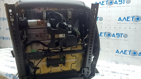 Сидіння водійське Volvo XC60 18-22 з airbag, електричне, підігрів, шкіра чорна, з блоком керування, подряпини, прим'ято
