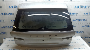 Дверь багажника голая со стеклом Volvo XC60 18-26 с проводкой, тонировка, серебро 711, царапина на стекле