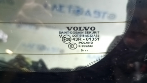 Дверь багажника голая со стеклом Volvo XC60 18-26 с проводкой, тонировка, серебро 711, царапина на стекле