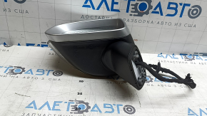 Дзеркало бічне ліве в зборі Volvo XC60 18-26 14 пінів, поворотник, автозатемніння, підігрів, BSM, срібло, подряпини, стусан
