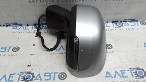 Дзеркало бічне ліве в зборі Volvo XC60 18-26 14 пінів, поворотник, автозатемніння, підігрів, BSM, срібло, подряпини, стусан