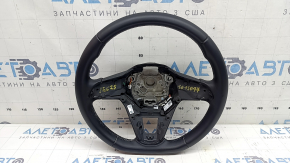 Кермо голе VW Jetta 22-26 шкіра чорне, без кнопок і накладки, подряпини, вм'ятини