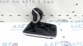 Ручка АКПП із накладкою шифтера VW Jetta 22-26 шкіра чорна, з підсвічуванням