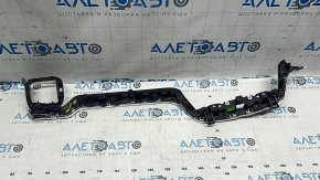 Накладка передньої панелі права Volvo XC60 18-26 сіра Iron Ore з хромом, зламані кріплення, подряпини