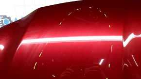 Капот голый Toyota Highlander 20-26 красный 3T3, алюминий, полез лак