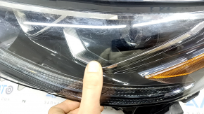 Фара передня ліва Toyota Highlander 21-21 LED+LED DRL світла, потерта, жовтить LED