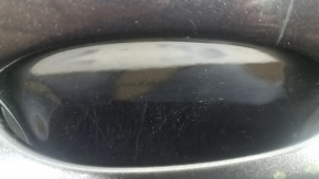 Двері в зборі передня права Jeep Compass 17-26 keyless, графіт PAU, подряпини, подряпини на молдингу, подряпини на накладці