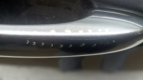 Двері в зборі передня права Jeep Compass 17-26 keyless, графіт PAU, подряпини, подряпини на молдингу, подряпини на накладці