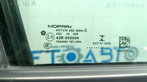 Двері в зборі передня права Jeep Compass 17-26 keyless, графіт PAU, подряпини, подряпини на молдингу, подряпини на накладці