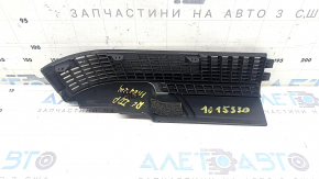 Вставка накладки порога задняя левая Toyota Highlander 20-26 решетка, черная, hybrid, царапины