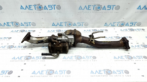 Приемная труба задняя Honda Accord 18-22 2.0 hybrid с подогревом, ржавая, с фланцем