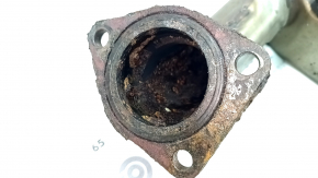 Приемная труба задняя Honda Accord 18-22 2.0 hybrid с подогревом, ржавая, с фланцем