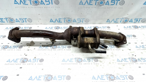 Приемная труба задняя Honda Accord 18-22 2.0 hybrid с подогревом, ржавая, с фланцем