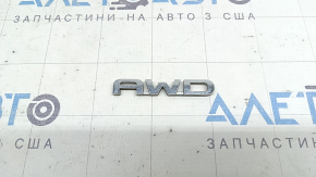 Эмблема надпись двери AWD передняя левая Toyota Highlander 20-21 хром
