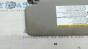 Козирок правий Toyota Highlander 20-26 сірий, без гачка, під хімчистку