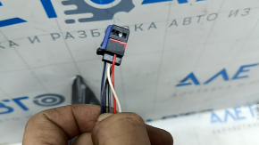 Зеркало боковое правое в сборе Jeep Compass 17-22 5+4 пинов, BSM, поворотник, подогрев, с хром молдингом, черное,  скол на хроме, царапина