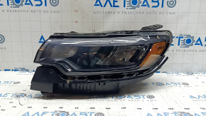 Фара передняя левая в сборе Jeep Compass 22-26 галоген + LED с креплением, царапина