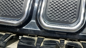 Решітка радіатора grill Jeep Compass 22-26 у зборі 3 частини, глухі хром вставки, пісок, подряпини