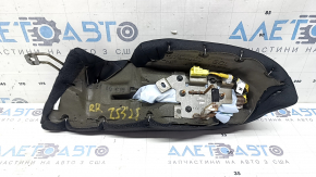 Боковина заднього сидіння з airbag права Nissan Murano 25-26 Platinum, шкіра темно-сіра