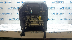 Сиденье пассажирское Jeep Compass 18-21 с airbag, механичекое, кожа, серое+черное, с кричневой и серой строской, перфорация, под чистку, потертости, царапины