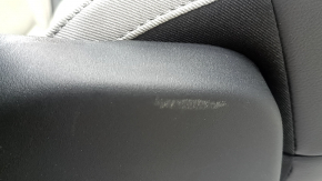 Сиденье пассажирское Jeep Compass 18-21 с airbag, механичекое, кожа, серое+черное, с кричневой и серой строской, перфорация, под чистку, потертости, царапины