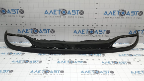 Губа заднього бампера Mercedes C-class W205 300/350e/350h/400 16-18 без парктроників, подряпини, тріщина у кріпленні