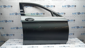 Дверь в сборе передняя правая Mercedes C-class W205 16-21 алюминий, графит 992, keyless, тычки, царапина