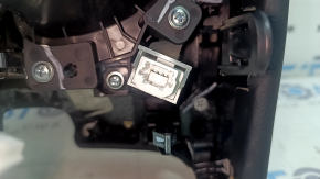 Накладка центральной консоли подстаканник Nissan Murano 25-26 Platinum, SL, темно-серая, под беспроводную зарядку, с подсветкой, царапины