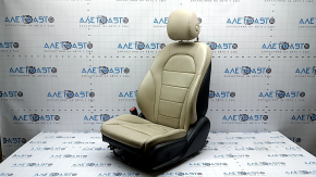 Сидіння водійське Mercedes C-class W205 16-21 з airbag, електричне, підігрів, пам'ять, шкіра чорна, надриви, тички