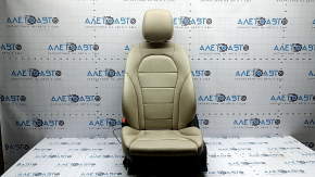 Сидіння водійське Mercedes C-class W205 16-21 з airbag, електричне, підігрів, пам'ять, шкіра чорна, надриви, тички