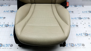 Сидіння пасажирське Mercedes C-class W205 15-21 з airbag, електричне, підігрів, бежева шкіра, подряпини, тички