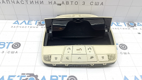 Плафон освещения передний в сборе Mercedes C-class W205 19-21 под панораму бежевый