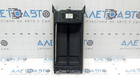 Подлокотник центральной консоли Mercedes C-class W205 15-21 кожа бежевая, с накладкой, вздулся хром