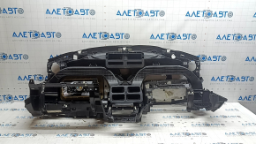 Торпедо передня панель з AIRBAG Jeep Compass 22-26 чорна, зламане кріплення, надлом + тріщина в корпусі кріплення
