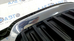 Грати радіатора grill у зборі BMW 3 G20 19-22 з жалюзі, хром, без камери, відколи на хромі