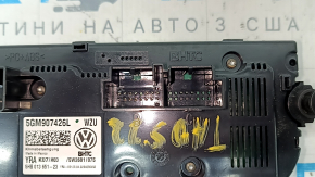 Управління клімат-контролем VW Taos 22-24 чорне з хромом, під підігрів сидінь окислений хром