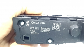 Блок кнопок центральной консоли правый Mercedes C-class W205 16-21 тип 2, царапины