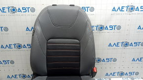 Пасажирське сидіння Nissan Kicks 21-23 з airbag, механічне, з підігрівом, шкіра сіра з чорним, сіра та червона строчка, під чищення