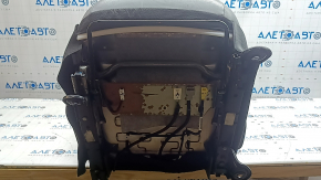 Водійське сидіння Nissan Kicks 18-25 BOSE, airbag, механічне, з підігрівом, шкіра сіра з чорним, сіра та червона строчка, подряпини, тріщини на шкірі, потерто, прим'ято, під чищення
