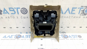 Накладка центральной консоли задняя BMW 3 G20 19-26 бежевая, с воздуховодом, царапина