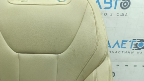 Обшивка спинки водительского сиденья BMW 3 G20 19-21 кожа бежевая Canberra Beige, с подогревом, под химчистку