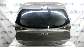 Дверь багажника голая со стеклом Kia Sportage 23-26 hybrid, серебро KLG, с эмблемой, обломан пин подогрева стекла