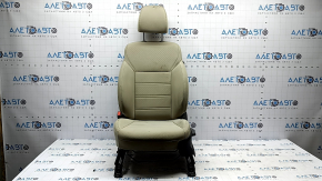 Сиденье водительское Kia Sorento 19-20 с airbag, механическое, подогрев, ткань бежевая, примятость под химчистку
