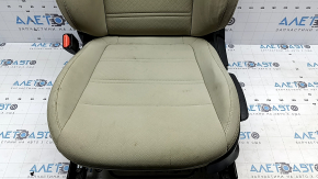 Сиденье водительское Kia Sorento 19-20 с airbag, механическое, подогрев, ткань бежевая, примятость под химчистку