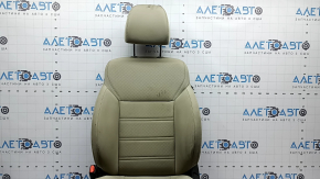 Сиденье водительское Kia Sorento 19-20 с airbag, механическое, подогрев, ткань бежевая, примятость под химчистку
